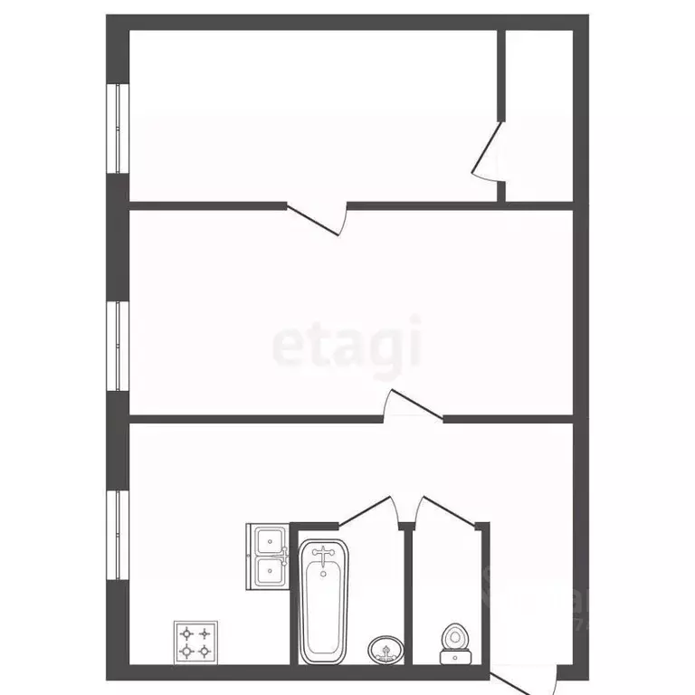 2-к кв. Санкт-Петербург Тамбовская ул., 40 (42.6 м) - Фото 0