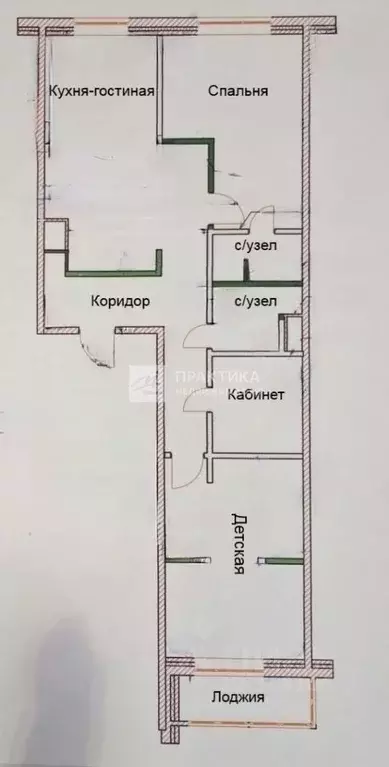 2-к кв. Московская область, Реутов Новая ул., 6 (88.4 м) - Фото 2