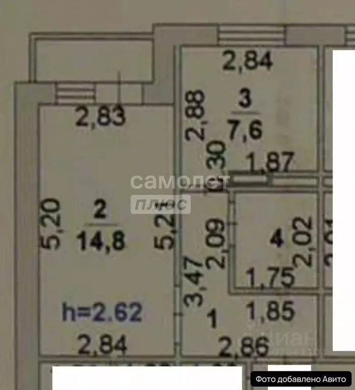 1-к кв. Липецкая область, Липецк ул. Жуковского, 25 (34.0 м) - Фото 2