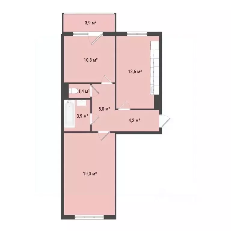 2-к кв. Омская область, Омск просп. Королева, 7 (55.1 м) - Фото 0