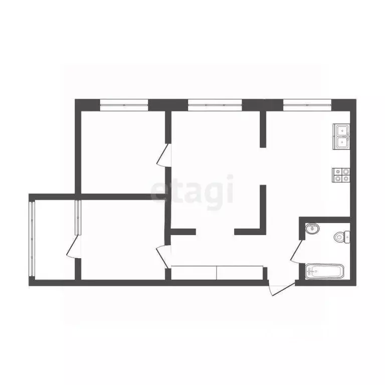 3-к кв. Оренбургская область, Оренбург ул. Поляничко, 11/6 (62.3 м) - Фото 1