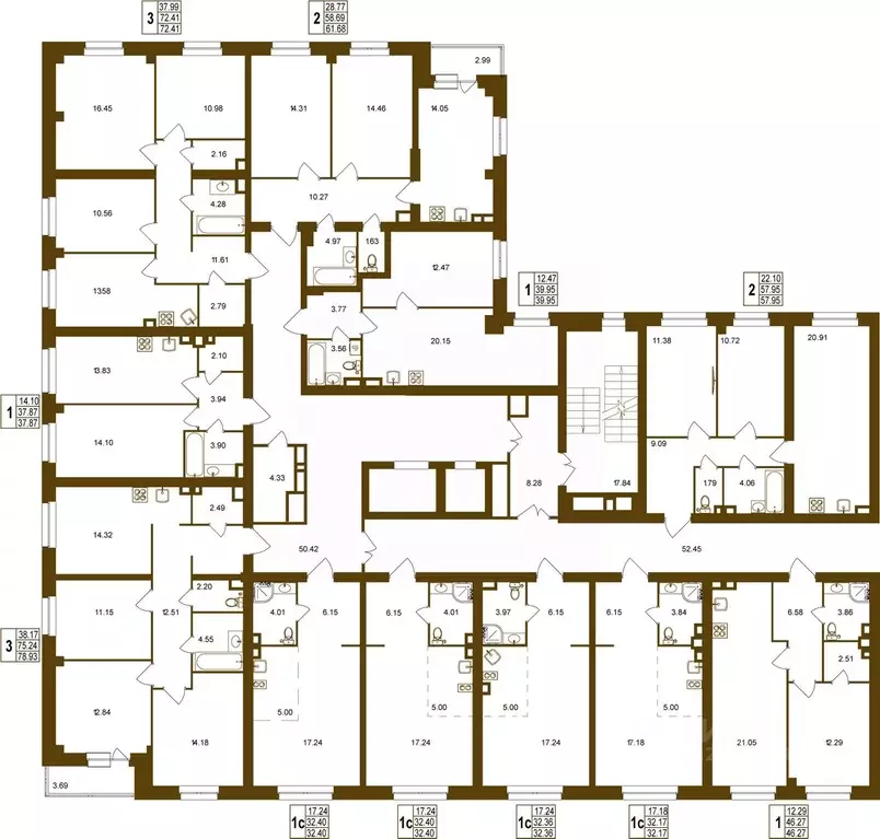 1-к кв. Брянская область, Брянск Степная ул., уч2Б (32.4 м) - Фото 2