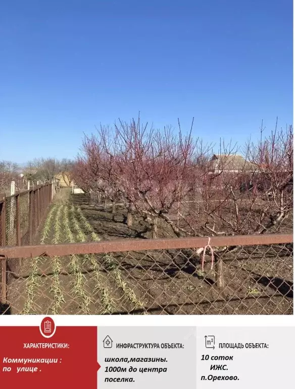 Участок в Крым, Сакский район, с. Орехово ул. Северная (10.0 сот.) - Фото 2