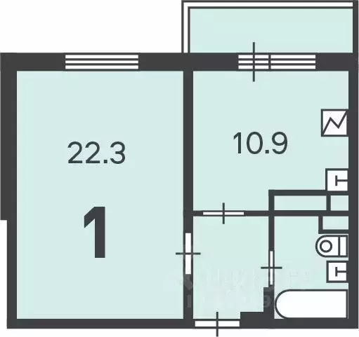 1-к кв. Москва Новощукинская ул., 8 (42.0 м) - Фото 1