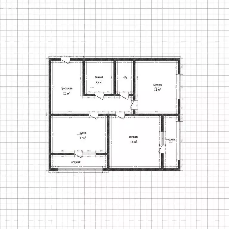 2-комнатная квартира: Краснодар, улица имени Героя Ростовского, 8к1 ... - Фото 0