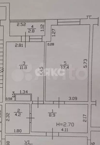 1-к. квартира, 45,1 м, 13/17 эт. - Фото 0