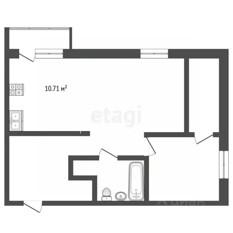 2-к кв. Ярославская область, Ярославль Тверицкая наб., 54Ак5 (51.28 м) - Фото 2