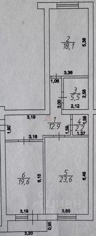 2-к кв. Ставропольский край, Ессентуки ул. Орджоникидзе, 84к2 (81.9 м) - Фото 1