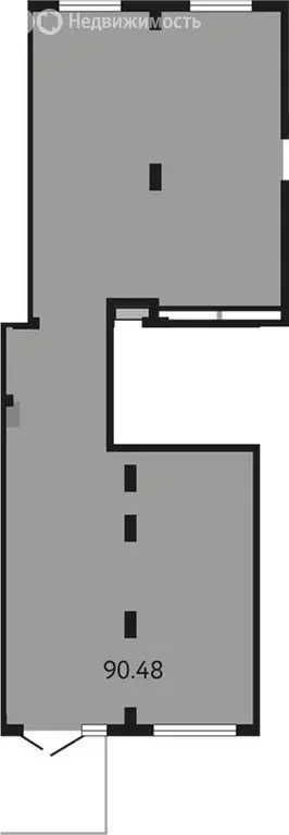 Помещение свободного назначения (90.48 м) - Фото 1
