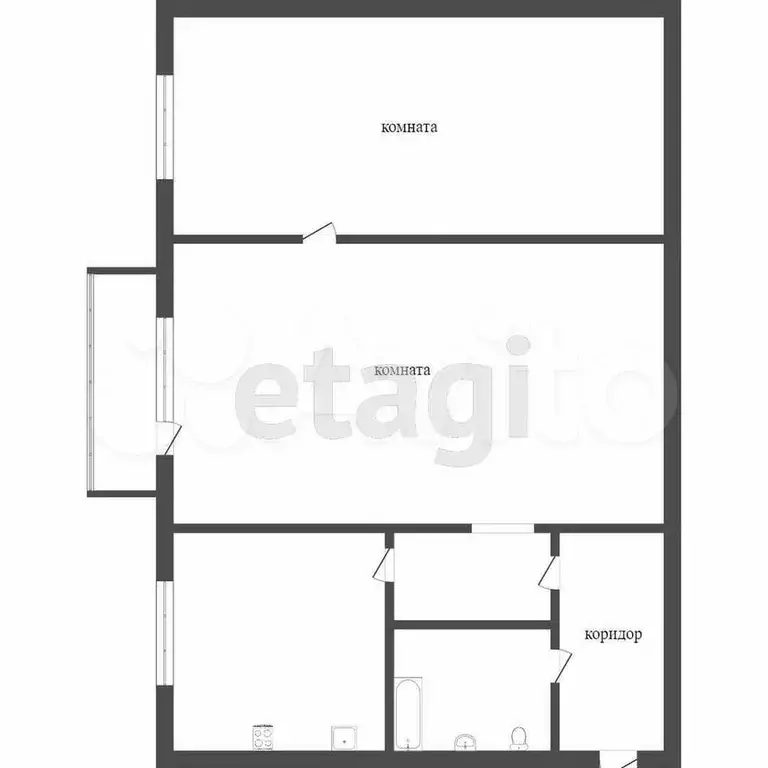 2-к. квартира, 45 м, 3/5 эт. - Фото 0