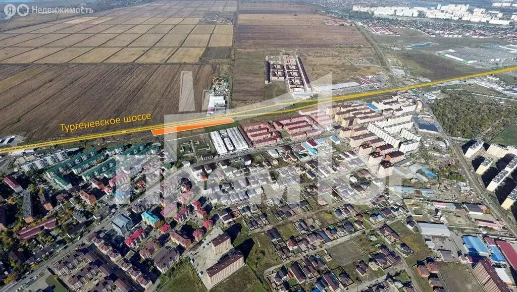 Участок в Яблоновский, улица Тургеневское Шоссе, 14/2 (58.7 м) - Фото 0