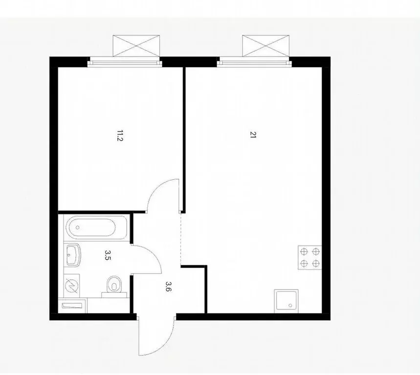 2-комнатная квартира: Москва, улица Академика Павлова, 56к1 (40 м) - Фото 1