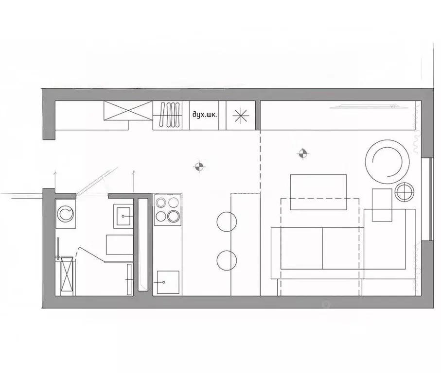 Студия Московская область, Солнечногорск городской округ, Голубое пгт ... - Фото 2