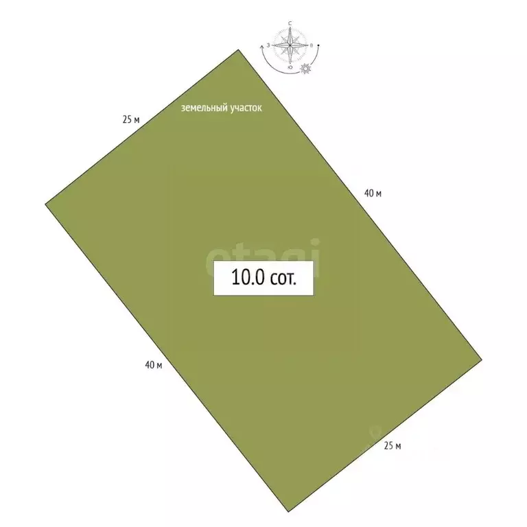 Участок в Алтай, Чемальский район, с. Анос Центральная ул., 41 (10.0 ... - Фото 1