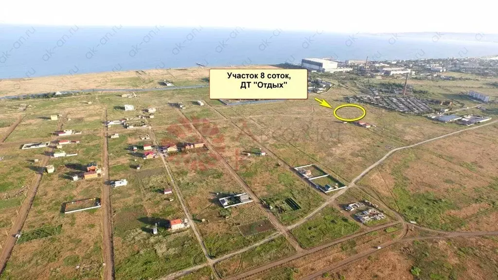 Участок в Республика Крым, муниципальный округ Феодосия, посёлок ... - Фото 1