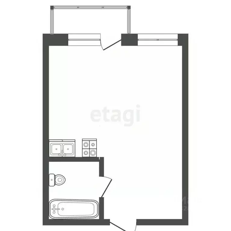 Студия Вологодская область, Череповец просп. Шекснинский, 16 (25.9 м) - Фото 2