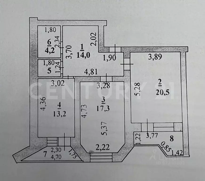 2-к кв. Липецкая область, Липецк Кузнечная ул., 10 (81.6 м) - Фото 2