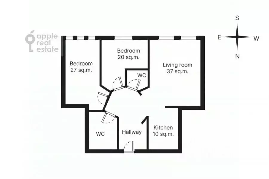 3-к кв. Москва Погорельский пер., 6 (120.0 м) - Фото 2