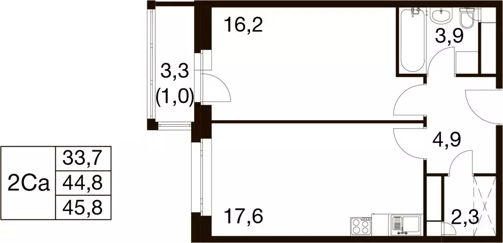 1-комнатная квартира: Балашиха, микрорайон Гагарина, Проектная улица, ... - Фото 1