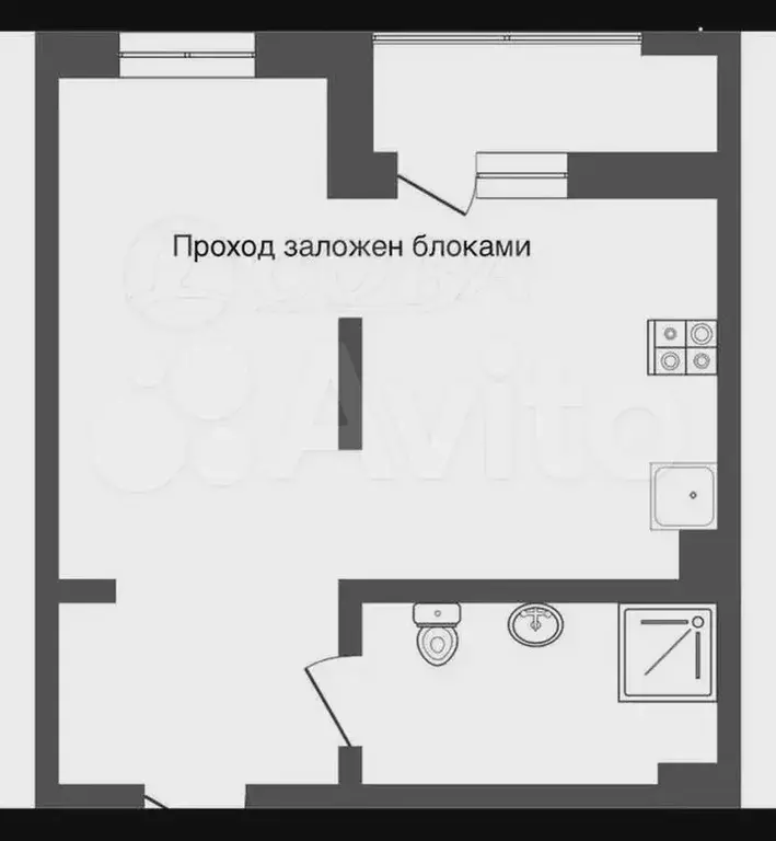 1-к. квартира, 38 м, 7/17 эт. - Фото 0