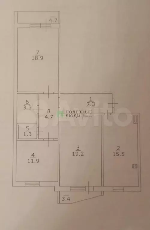 3-к. квартира, 82,1 м, 10/10 эт. - Фото 0