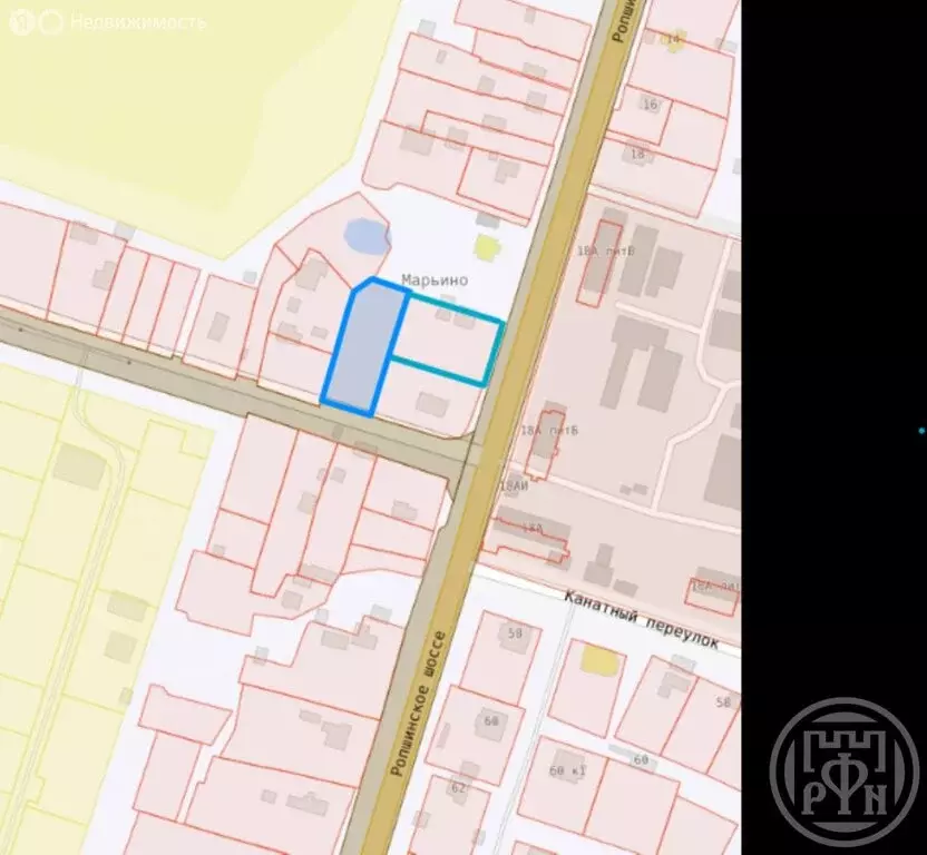 Участок в деревня Марьино, 52 (16 м) - Фото 1