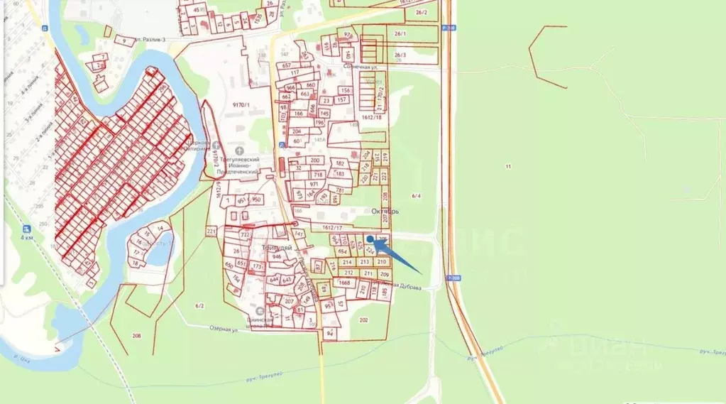 Участок в Тамбовская область, Тамбов городской округ, пос. Тригуляй ... - Фото 2