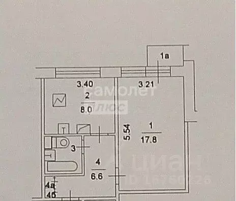 1-к кв. Москва Рублевское ш., 44К1 (37.0 м) - Фото 2