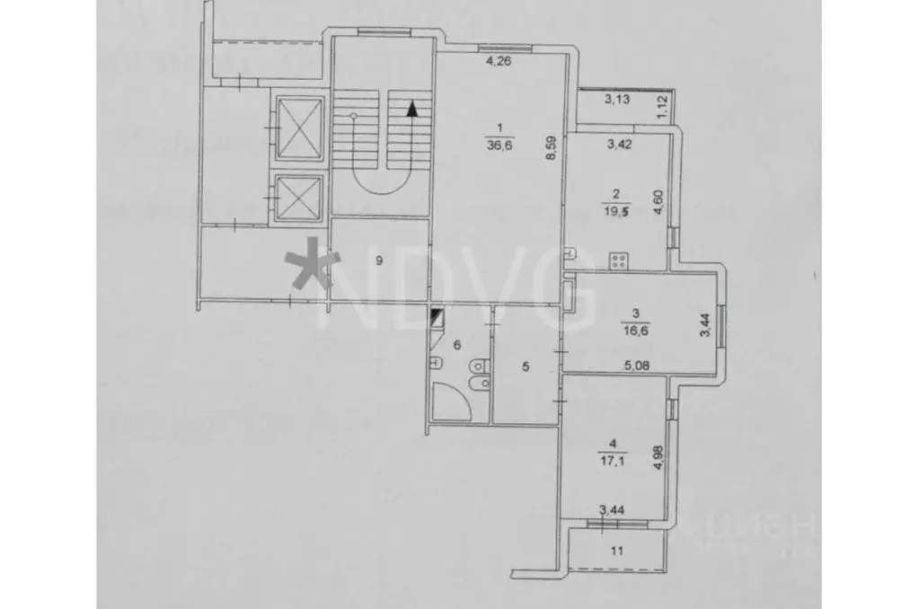 3-к кв. Челябинская область, Челябинск ул. Руставели, 32 (116.0 м) - Фото 1