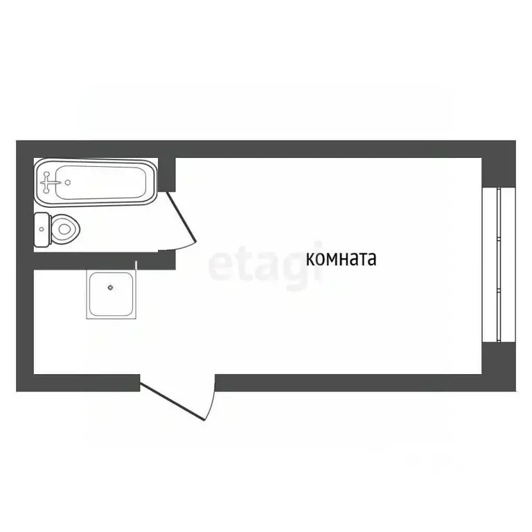 Студия Тюменская область, Тюмень ул. Республики, 220 (17.2 м) - Фото 2