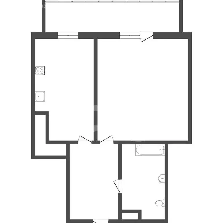 1-комнатная квартира: Тюмень, улица Пермякова, 73 (46 м) - Фото 1