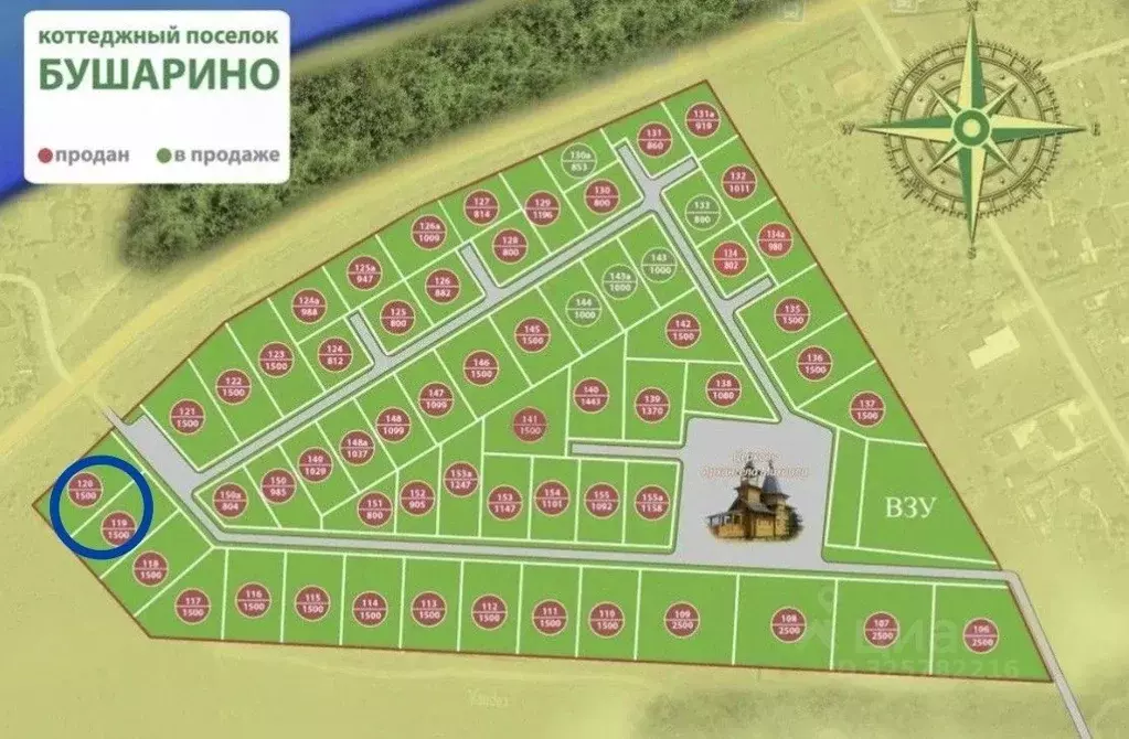 Участок в Московская область, Одинцовский городской округ, д. ... - Фото 2