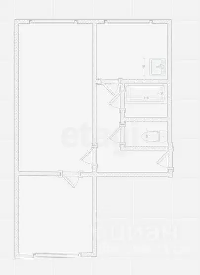 2-к кв. Иркутская область, Иркутск ул. Маршала Конева, 66 (41.8 м) - Фото 1