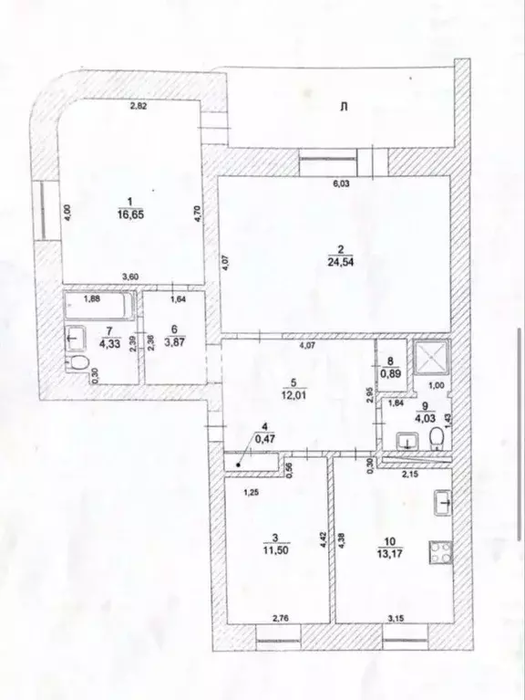 3-к кв. Ульяновская область, Ульяновск ул. Александра Матросова, 5/34 ... - Фото 2