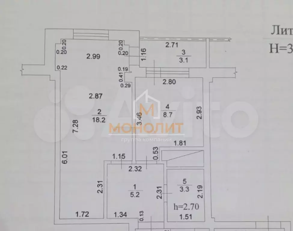 1-к. квартира, 38,5 м, 5/10 эт. - Фото 0