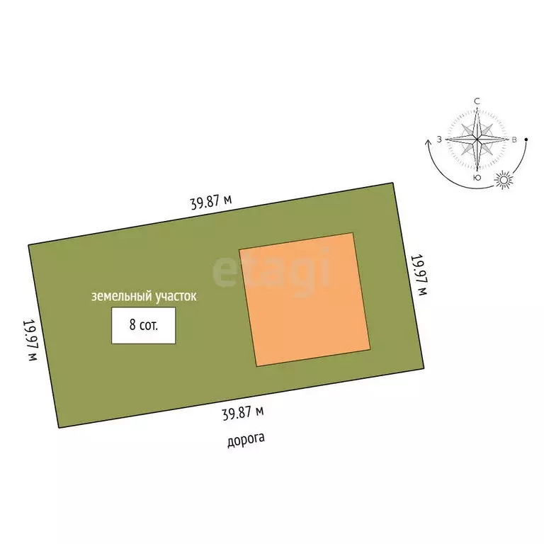 Дом в Тукаевский район, деревня Азьмушкино, улица Батыра (137.4 м) - Фото 1