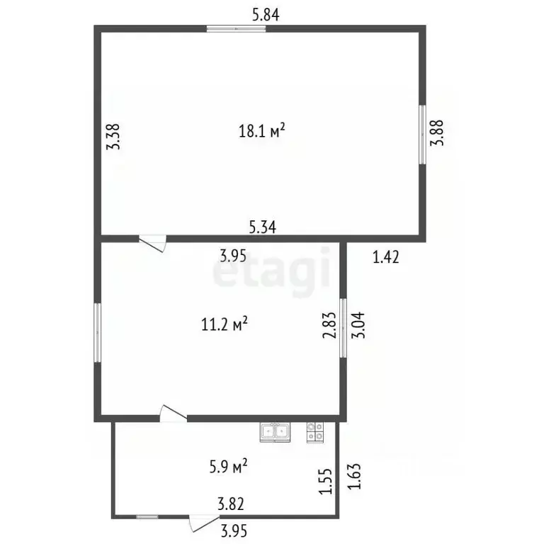 Дом в Санкт-Петербург Веретено-2 СНТ, ул. Дружная, 180 (40 м) - Фото 2