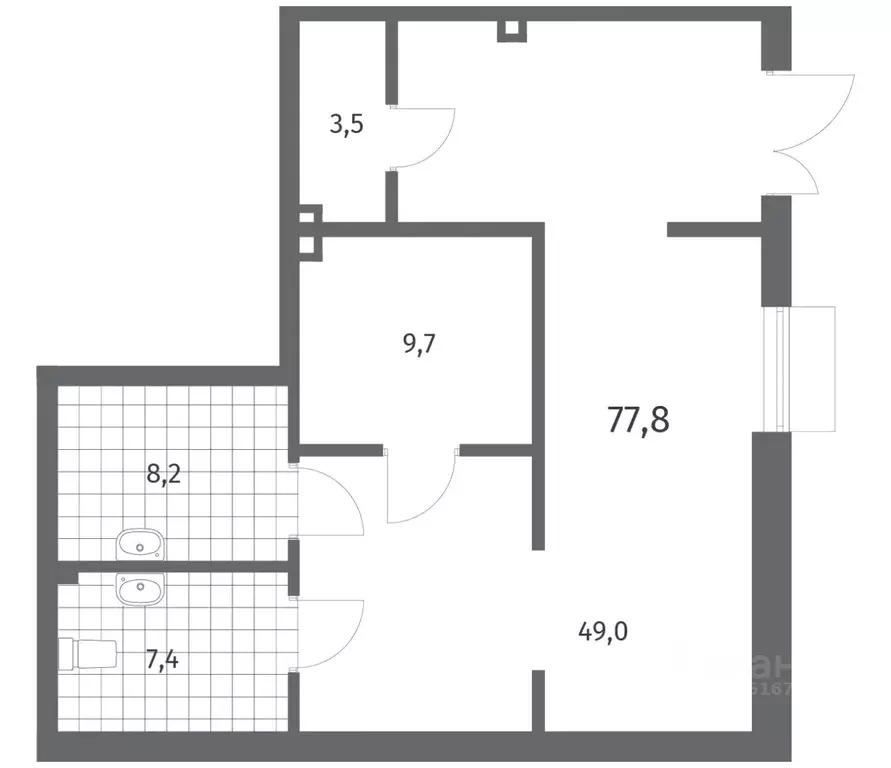 Помещение свободного назначения в Санкт-Петербург ул. Шкиперский ... - Фото 2