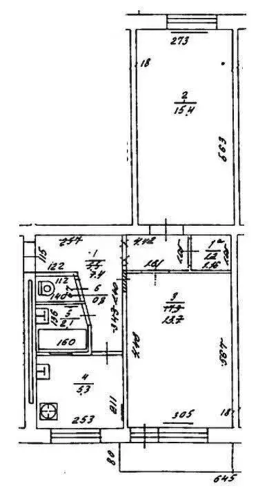 2-комнатная квартира: Гурьевск, Фабричная улица, 4 (46.7 м) - Фото 2