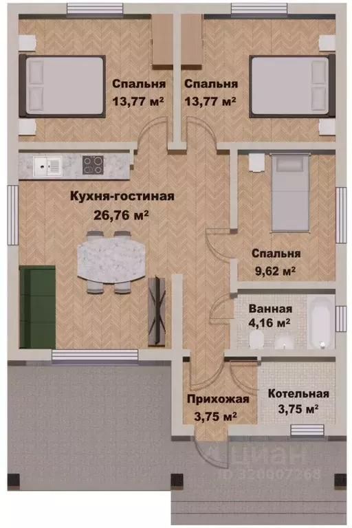 Дом в Челябинская область, Сосновский муниципальный округ, д. Ключи ... - Фото 0