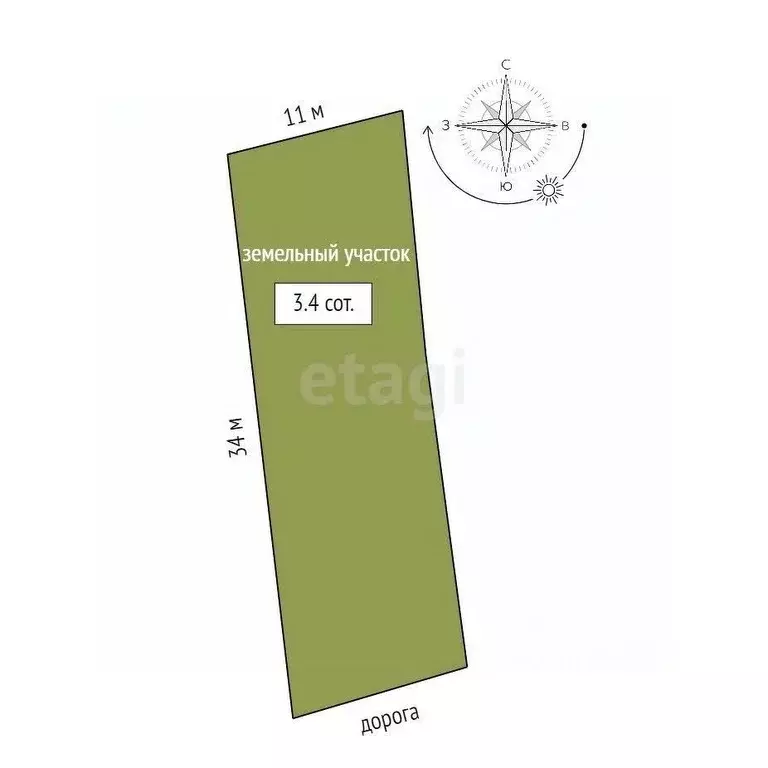 Участок в Башкортостан, Стерлитамак Южное СНТ,  (3.5 сот.) - Фото 2