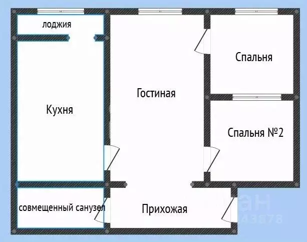 3-к кв. Дагестан, Махачкала ул. Ибрагимовой, 2Бк3 (76.0 м) - Фото 2