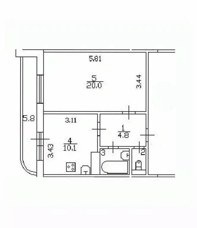 1-к кв. Санкт-Петербург Богатырский просп., 33К2 (38.5 м) - Фото 2