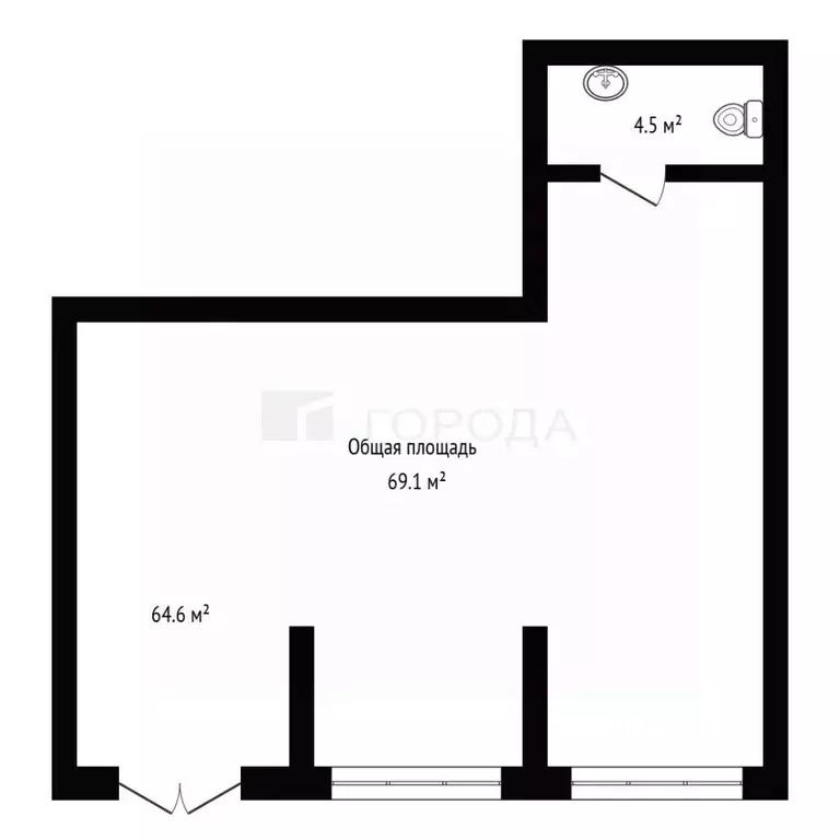 Офис в Новосибирская область, Обь Геодезическая ул., 29 (69 м) - Фото 2