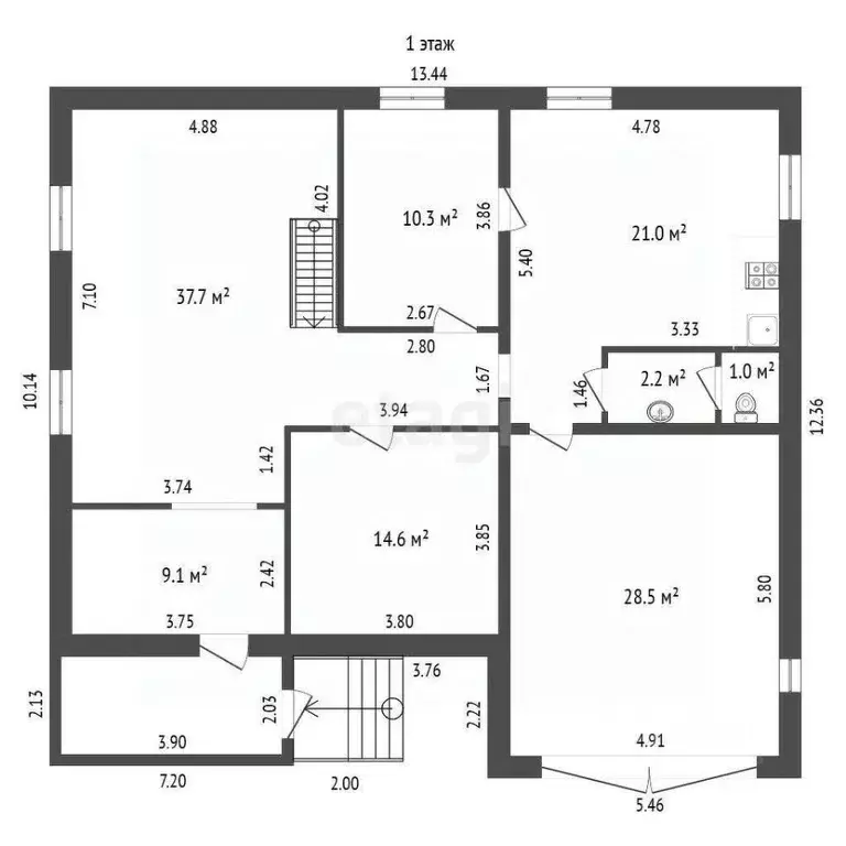 Дом в Ханты-Мансийский АО, Ханты-Мансийск пос. Овоще-Молочный ... - Фото 2