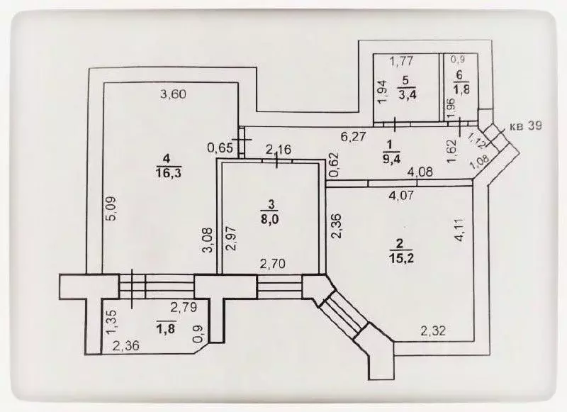 2-к кв. Оренбургская область, Оренбург Центральная ул., 1/3 (54.0 м) - Фото 1