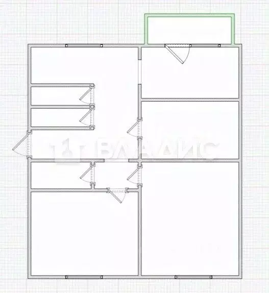 3-к кв. Пензенская область, Сердобск ул. Максима Горького, 160 (61.0 ... - Фото 2