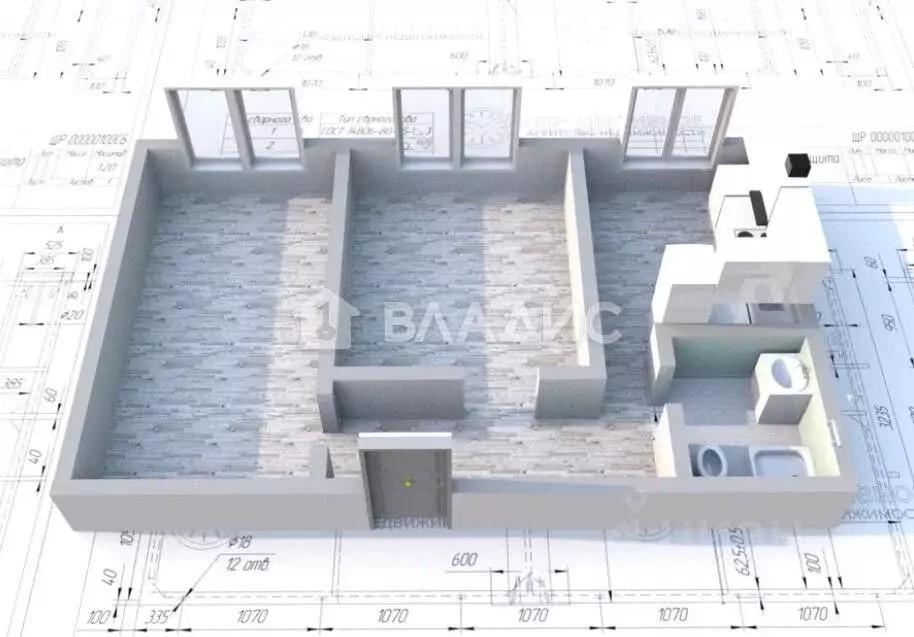 2-к кв. Иркутская область, Ангарск 192-й кв-л, 1 (53.1 м) - Фото 2