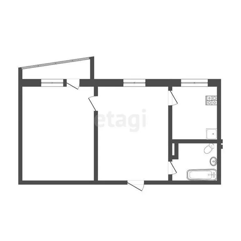 2-комнатная квартира: Омск, проспект Комарова, 5 (53.8 м) - Фото 0