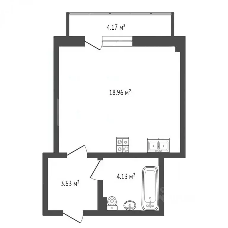 Квартира, студия, 29 м - Фото 0